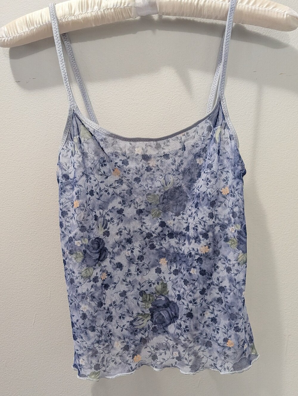 Fairycore🧚🏻‍♂️ Y2K Sheer Floral Camisole